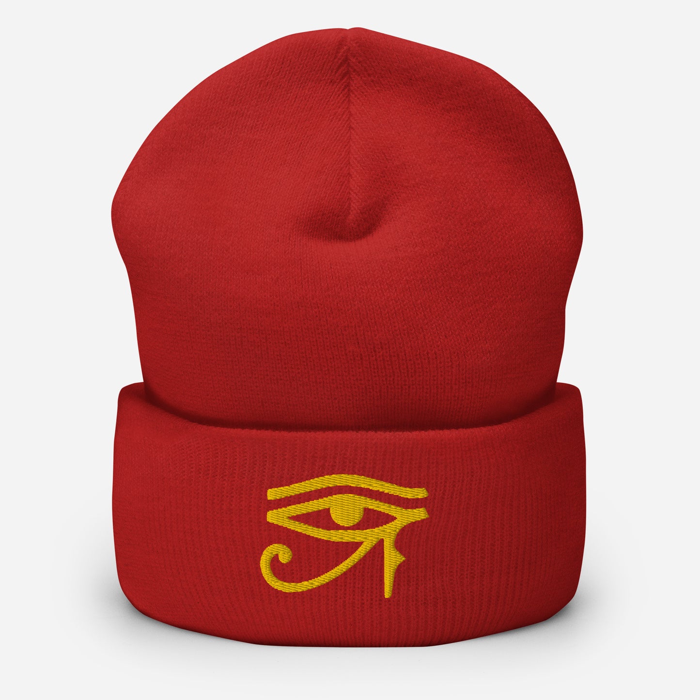 Eye of Horus Cuffed Beanie Hat