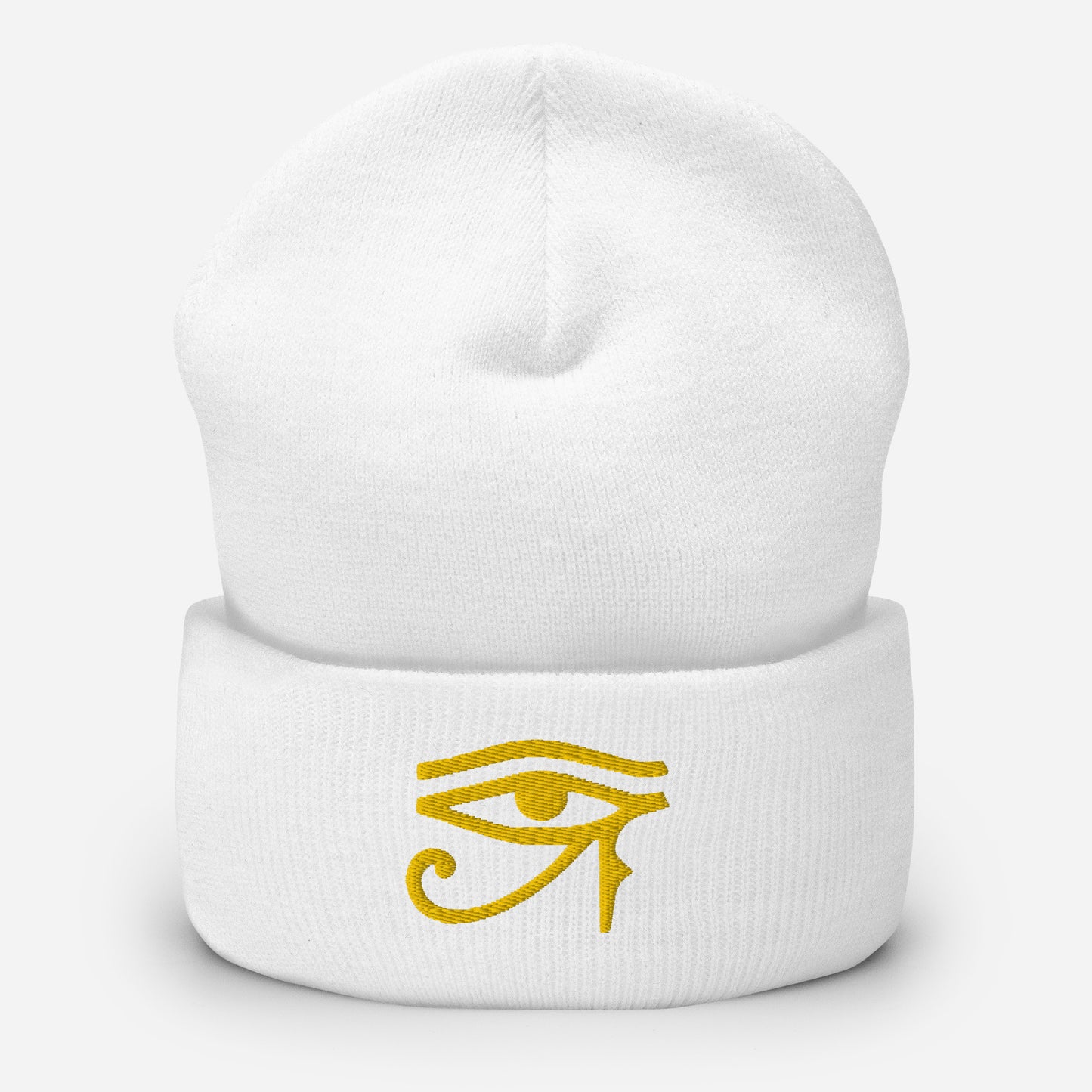 Eye of Horus Cuffed Beanie Hat