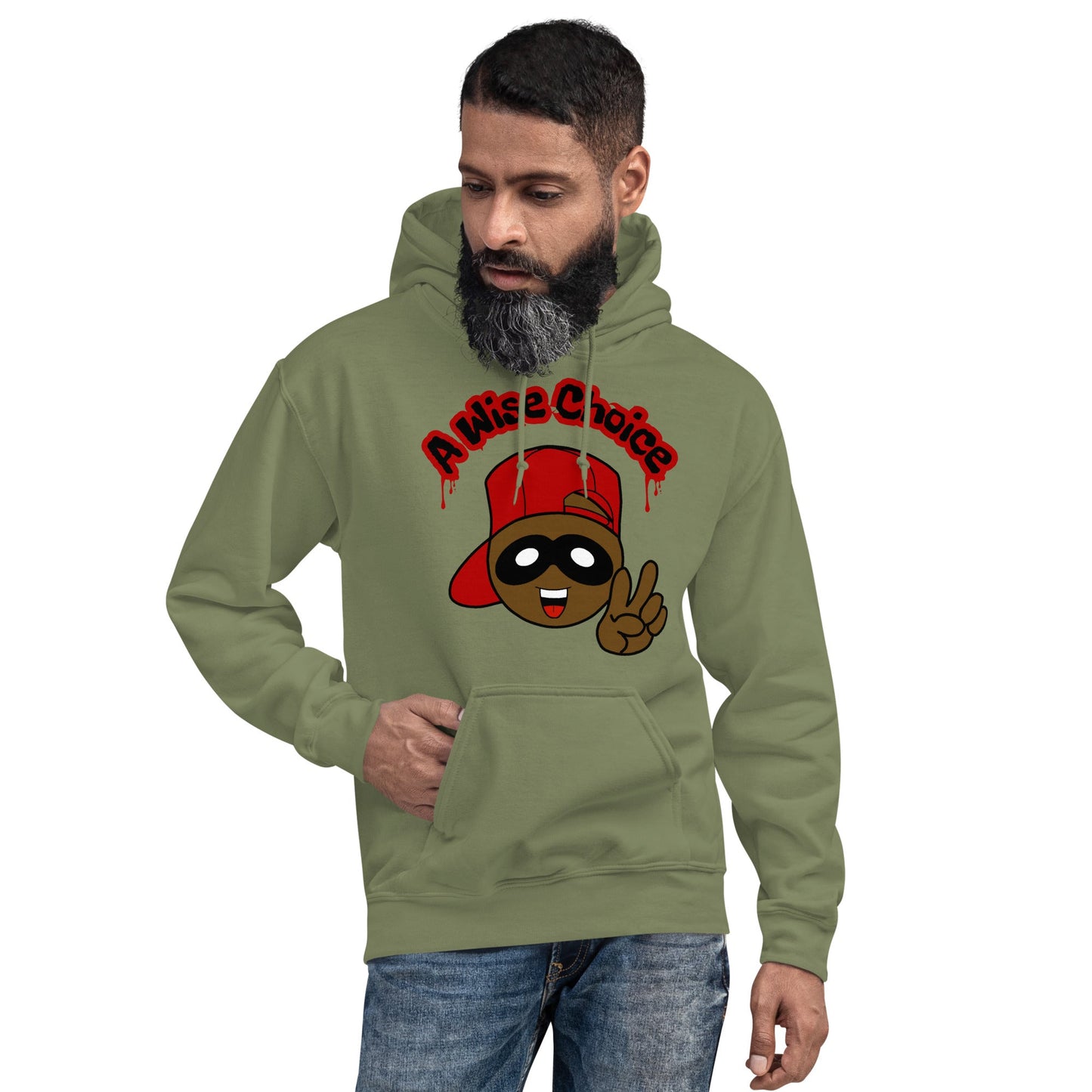 A WiseChoice Unisex Hoodie A Wise Choice graphic designs 