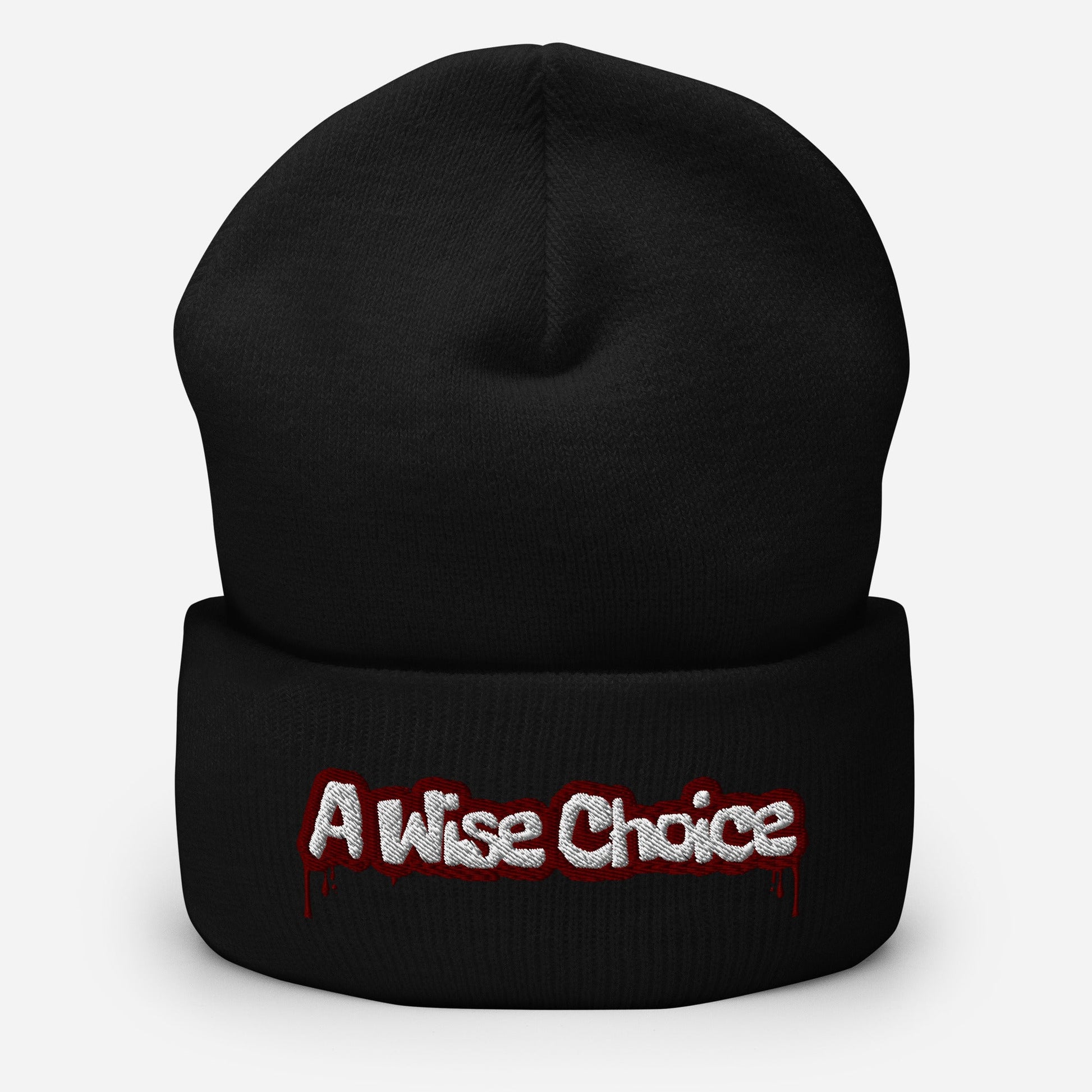 Cuffed Beanie A Wise Choice graphic designs 