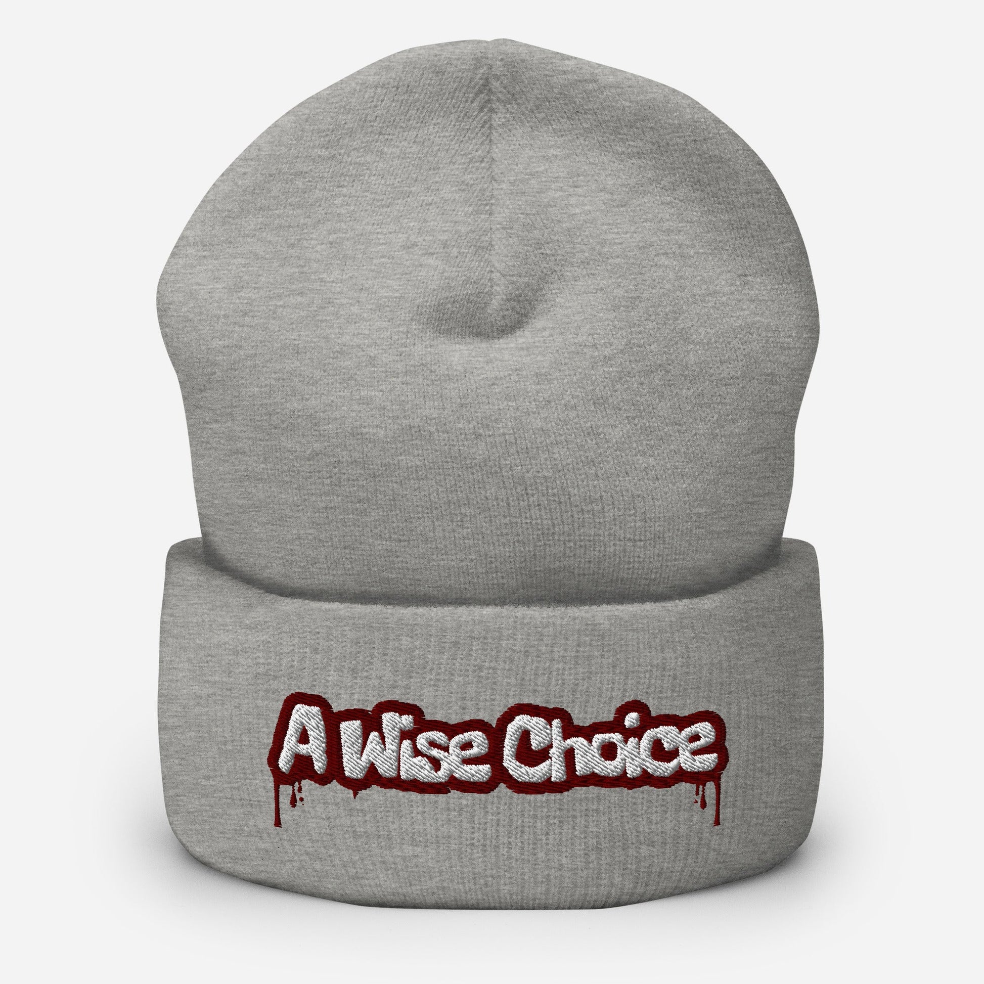 Cuffed Beanie A Wise Choice graphic designs 